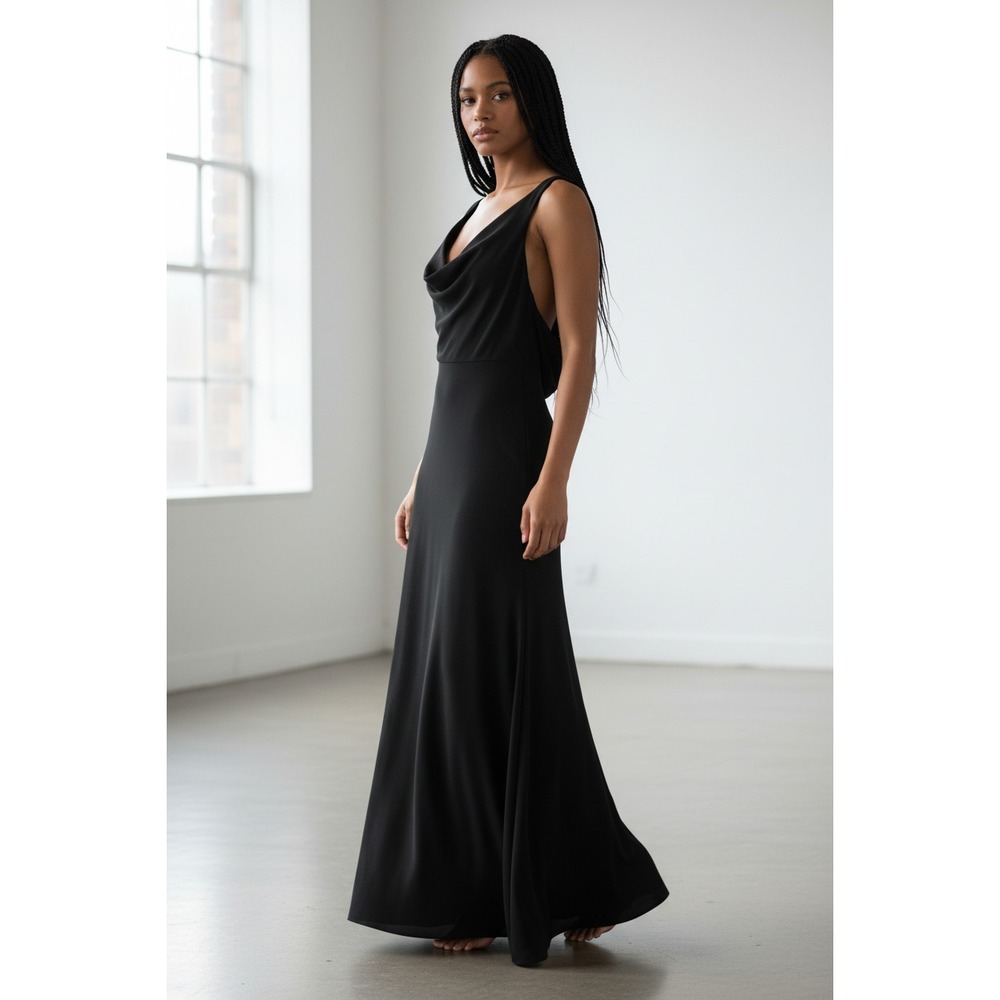 Lulus Cocktail Black Dress Womens XL Sleeveless Maxi